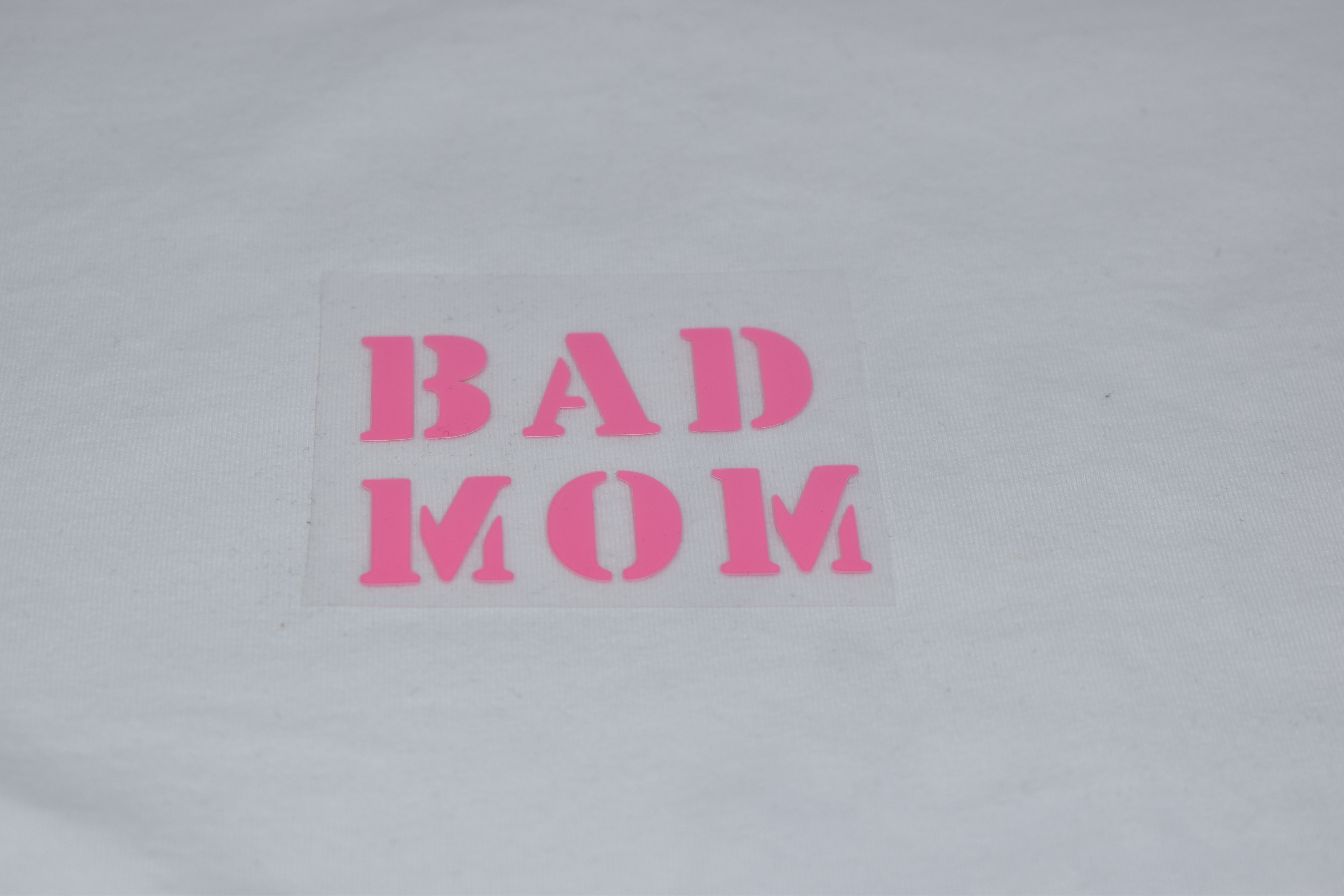 Bügelbild Bad Mom Pink