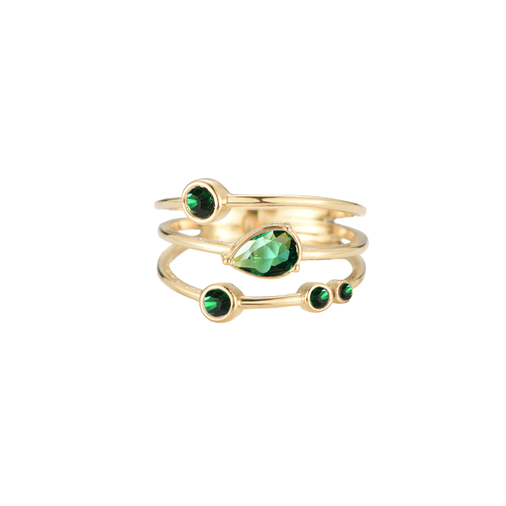 Summer Edition No.1  Smaragd Gold Ring  