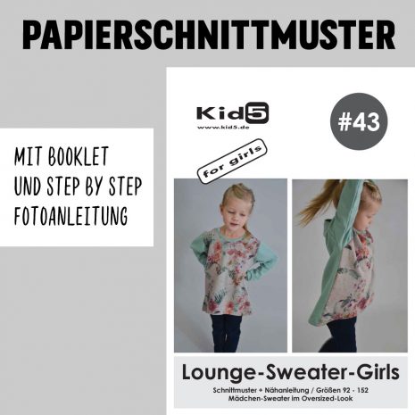 Schnittmuster Lounge Sweater Girls Kid 5