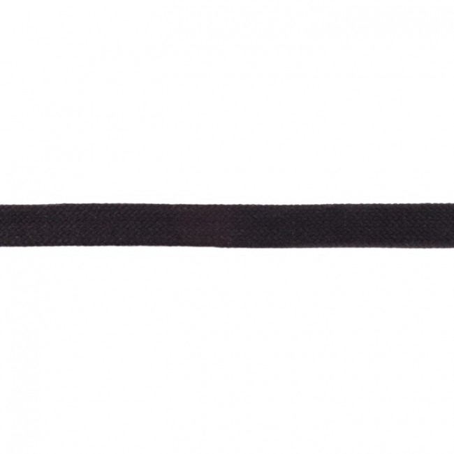 Flachkordel Schwarz 10 mm  